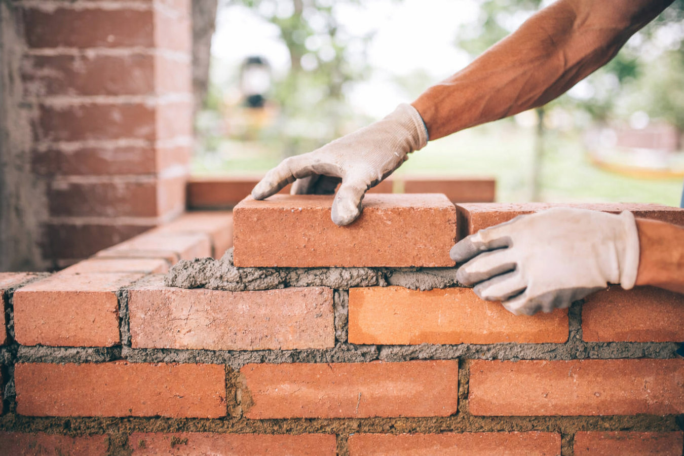 Brick wall installation